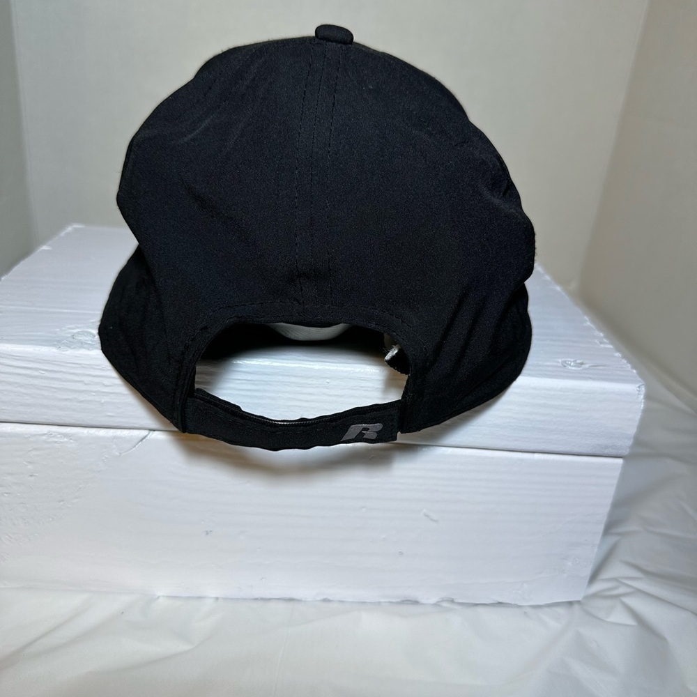 Russell Unisex Black Cap with Reflective Trim - Picture 3 of 7